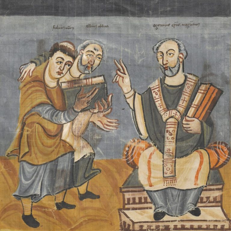 Von Fulda - Manuscript: Wien, Österreichische Nationalbibliothek, cod.652, fol. 2v (Fulda, 2nd quarter of the 9th century), Gemeinfrei, https://commons.wikimedia.org/w/index.php?curid=380431